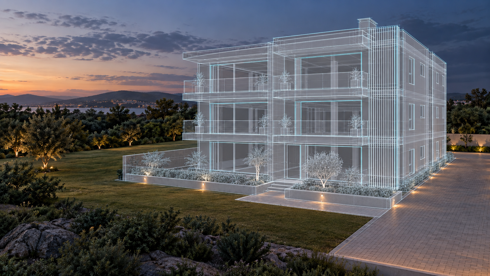 Edifício na fase de projeto